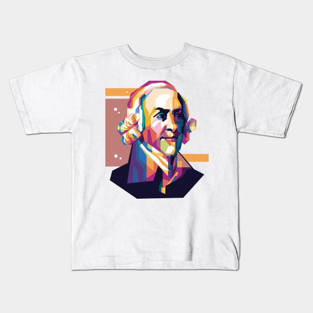 Adam Smith Kids T-Shirt by ESENTIAL-AF